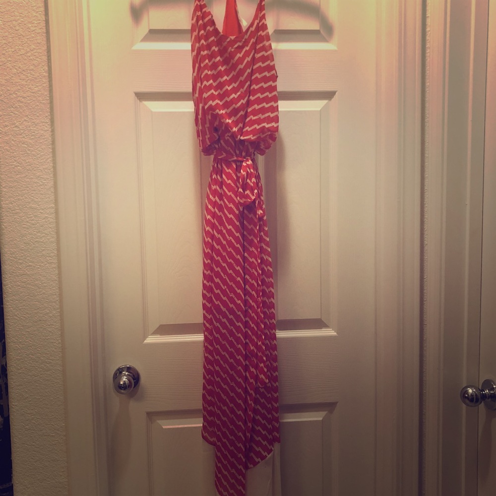 Pink Owl Apparel | Orange & White Maxi